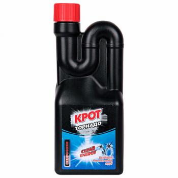 Средство для прочистки канализационных труб 500г КРОТ "Торнадо",гель, 4000039 - Премиум Сервис