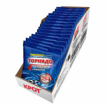 Средство для прочистки канализационных труб в гранулах 70г КРОТ "Торнадо", Активные гранулы, 4000029 - Премиум Сервис