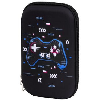 Пенал ЮНЛАНДИЯ большой, 1 отделение, 1 откидная планка, карман, полиэстер/EVA, 22х15х5 см, Lucky gamer, 273196 - Премиум Сервис