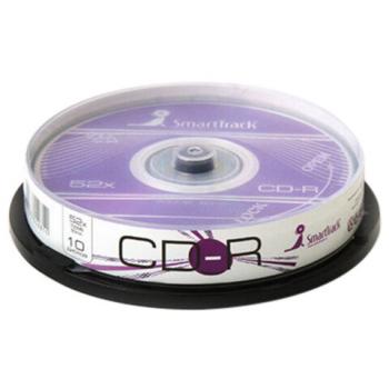Диски CD-R SMARTTRACK, 700 Мб 52x Cake Box (упаковка на шпиле), КОМПЛЕКТ 10 шт, ST000, ST000148 - Премиум Сервис