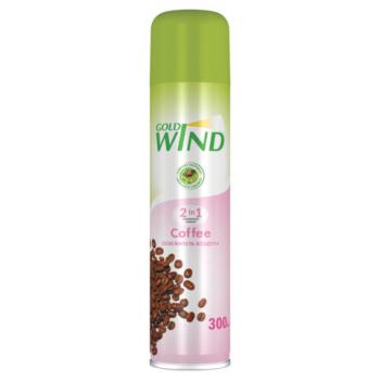 Освежитель воздуха аэрозольный 300мл GOLD WIND "Cofee" ш/к 98751, 5-02.04.254.06 - Премиум Сервис