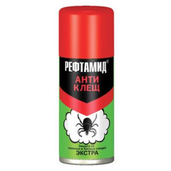 Средство аэрозольное инсектоакарицидное от клещей 100мл РЕФТАМИД "ЭКСТРА", ш/к 26637, 5-03.08.015.08 - Премиум Сервис