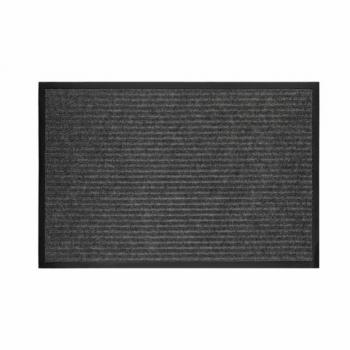 Коврик придверный 50х80см СЕРЫЙ влаго-грязезащитный, 450гр/м2, ребристый, PRIMILA EXT, 701023 - Премиум Сервис