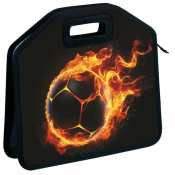 Папка-сумка ЮНЛАНДИЯ, 1 отделение, фетровые ручки, 34х30х11 см, Fire ball, 273381 - Премиум Сервис