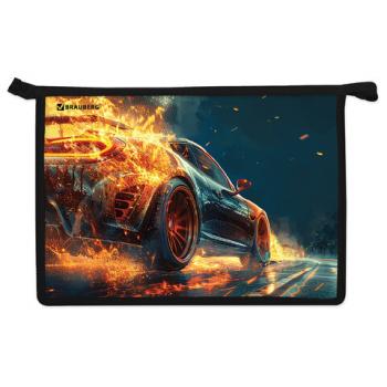 Папка для труда на молнии BRAUBERG А4, 2 отделения, органайзер, Speed increase, 273404 - Премиум Сервис