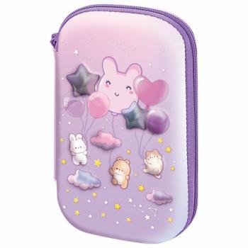 Пенал BRAUBERG KIDS большой удобный с откидной планкой, EVA, 22х15х4см, Dreamy clouds, 273507 - Премиум Сервис