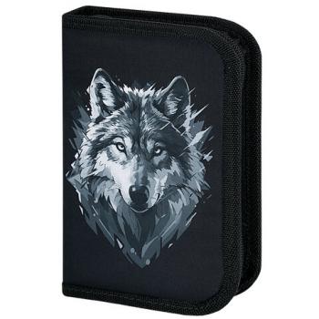 Пенал BRAUBERG, 1 отделение, полиэстер, 21х14 см, Gray wolf, 273520 - Премиум Сервис