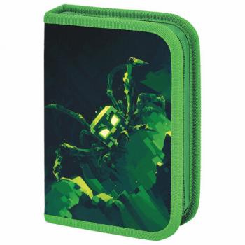 Пенал BRAUBERG, 1 отделение, 1 откидная планка, полиэстер, 21х14 см, Ominous spider, 273525 - Премиум Сервис