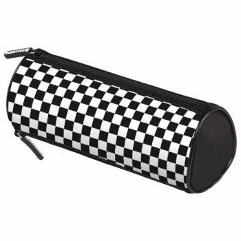 Пенал мягкий BRAUBERG, 3 отделения, нейлон, 21х7х7 см, Black&white, 273582 - Премиум Сервис