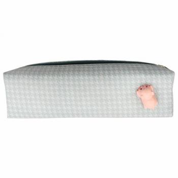 Пенал ЮНЛАНДИЯ ЮНИОР, 1 отделение, полиэстер, аппликация, Piggy, 20х6х4 см, 273804 - Премиум Сервис