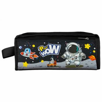 Пенал ЮНЛАНДИЯ ЮНИОР, 2 отделения, с ручкой, полиэстер, Astronaut, 21х8х6 см, 273816 - Премиум Сервис