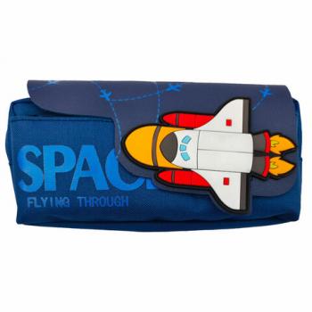 Пенал ЮНЛАНДИЯ ЮНИОР, 2 отделения, Space rocket, 21х10х7 см, 273820 - Премиум Сервис
