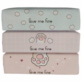 Пенал мягкий ПИФАГОР, 1 отделение, ПВХ, ассорти Pawesome, 20х6х4 см, 273822 - Премиум Сервис