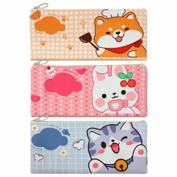 Пенал-конверт ПИФАГОР, 1 отделение, ПВХ, ассорти Pets, 22x10 см, 273824 - Премиум Сервис