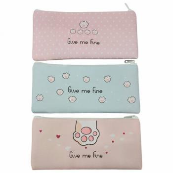 Пенал-конверт ПИФАГОР, 1 отделение, ПВХ, ассорти Pawesome, 22х10 см, 273825 - Премиум Сервис