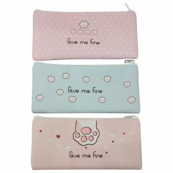 Пенал-конверт ПИФАГОР, 1 отделение, ПВХ, ассорти Pawesome, 22х10 см, 273825 - Премиум Сервис