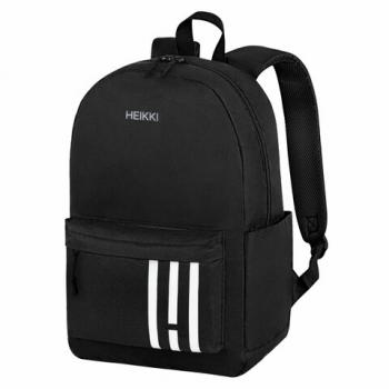 Рюкзак HEIKKI ENERGETIC (ХЕЙКИ) универсальный, эргоном., Strips, черный, 43х30х16 см, 273860 - Премиум Сервис