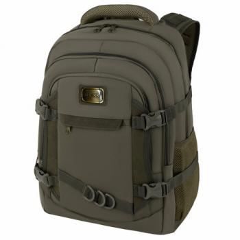 Рюкзак HEIKKI DESERTED (ХЕЙКИ) универсальный, 3 отд, эргономичный, багажная лента, хаки, 47х33х17см, 273877 - Премиум Сервис