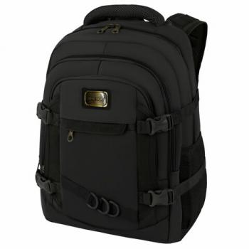 Рюкзак HEIKKI DESERTED (ХЕЙКИ) универсальный, 3 отд., эргономичный, багажная лента, черный, 47х33х17см, 273878 - Премиум Сервис