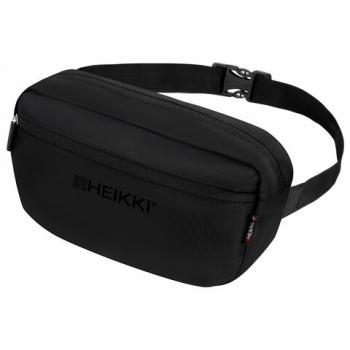 Сумка на пояс HEIKKI RIO (ХЕЙКИ) регулируемый ремень, черная, 28х16х9см, 273886 - Премиум Сервис