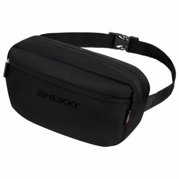 Сумка на пояс HEIKKI RIO (ХЕЙКИ) регулируемый ремень, черная, 28х16х9см, 273886 - Премиум Сервис