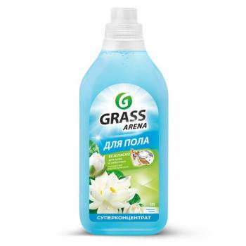 Средство для мытья пола суперконцентрат 1 л, GRASS ARENA "Водяная лилия", с полирующим эффектом, 125184 - Премиум Сервис