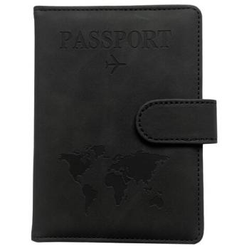 Обложка для паспорта и документов с защитой от считывания, 9 карманов, магнит, экокожа, черная, BRAUBERG, 238757 - Премиум Сервис