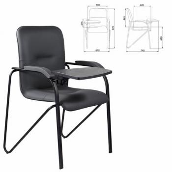 Кресло со столом BRABIX "Samba CF-108 BOX-2", черный каркас, кожзам черный, разобрано, 533217 - Премиум Сервис