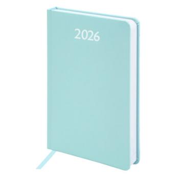 Ежедневник датированный 2026 А5 138x213мм BRAUBERG Profile, балакрон, мятный, 117074 - Премиум Сервис