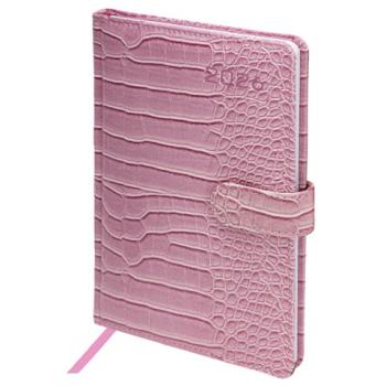 Еженедельник датированный 2026 А5 145х215мм BRAUBERG Party, под кожу, коралловый, 117178 - Премиум Сервис