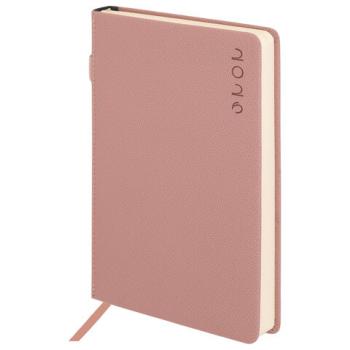 Ежедневник датированный 2026 А5 138х213мм BRAUBERG Essential, под кожу, держатель, розовый, 117395 - Премиум Сервис