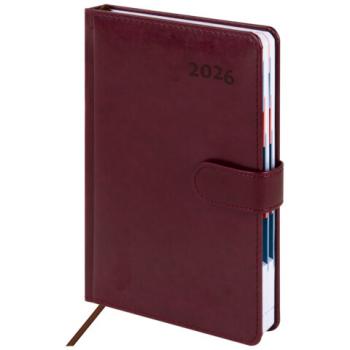 Ежедневник датированный 2026 А5 148х218мм GALANT Ritter, под кожу, бордовый, 117493 - Премиум Сервис