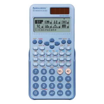 Калькулятор инженерный BRAUBERG SC-991ES-PLUS-BU (165х84мм) 552 функ 10+2разр., ГОЛУБОЙ, 272653 - Премиум Сервис