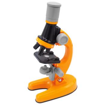 Микроскоп с подсветкой, 30 предметов, в т.ч. набор из 12 микропрепаратов в подарок, увеличение 100х, 400х, 1200х, BRAUBERG KIDS, 391400 - Премиум Сервис