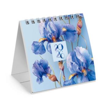 Календарь-домик настольный на гребне, 2026г, BRAUBERG, 101х101мм, Цветы, 117275 - Премиум Сервис