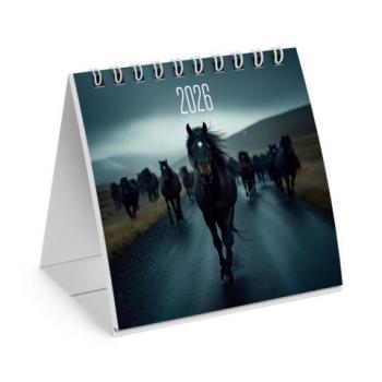 Календарь-домик настольный на гребне, 2026г, BRAUBERG, 101х101мм, Символ года, 117277 - Премиум Сервис