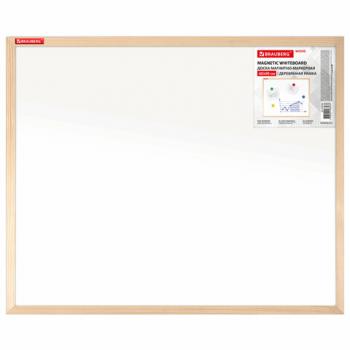 Доска магнитно-маркерная 60х90 см, деревянная рамка, BRAUBERG Standard, 238796 - Премиум Сервис