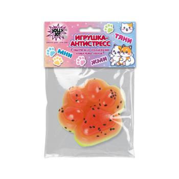 Игрушка-антистресс "КОШАЧЬЯ ЛАПКА-СОЧНЫЙ АРБУЗ", 7*6 см, дисплей, JOLLY JOT (ДЖОЛЛИ ДЖОТ), 665775 - Премиум Сервис