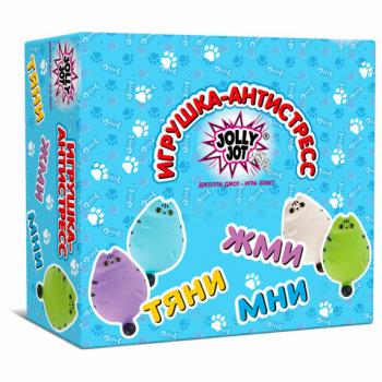 Игрушка-антистресс "КОТЕЙКА", 14 см, ассорти, 4 цвета, дисплей, JOLLY JOT (ДЖОЛЛИ ДЖОТ), 665791 - Премиум Сервис