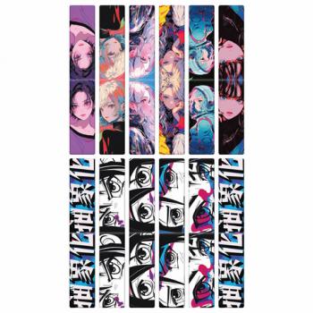 Закладки для книг МАГНИТНЫЕ, "АНИМЕ", набор 12 штук, 60x20 мм, FUNSTER, 116655 - Премиум Сервис