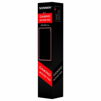 Коврик для мыши и клавиатуры большой SONNEN "CYBER OUTLAW 2.0" 780х380х3мм, черный, 513960 - Премиум Сервис