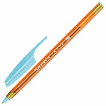 Ручка шариковая BRAUBERG X-30 ORANGE, СИНЯЯ, мягкое письмо, пишущий узел 1 мм, линия письма 0,5 мм, 144333 - Премиум Сервис
