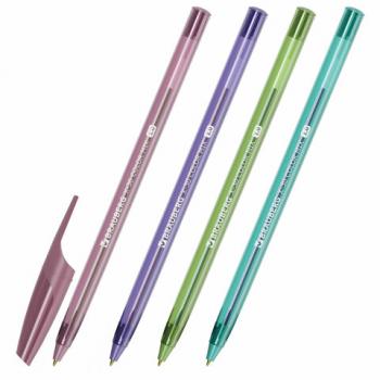 Ручка шариковая BRAUBERG X-30 COLOR MIX, СИНЯЯ, пишущий узел 1 мм, линия письма 0,5 мм, 144335 - Премиум Сервис