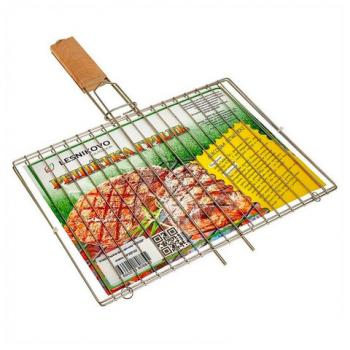 Решетка-гриль универсальная, раз 300х220мм, глубина 10мм, никелированное покрытие, РГМ3НЭ - Премиум Сервис