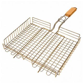 Решетка-гриль ГЛУБОКАЯ универсальная, размер 320х260 мм, глубина 50 мм, никелированное покрытие, РГК3НЭ - Премиум Сервис