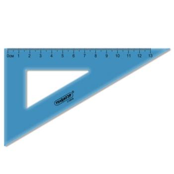 Треугольник пластиковый 30*13 см ПИФАГОР, тонированный, прозрачный, 210846 - Премиум Сервис