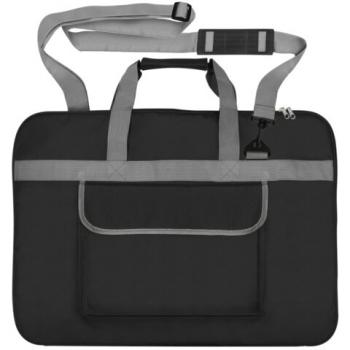 Сумка для художника СУПЕР РАЗМЕР А2+ (62см*45см) чёрная накладной карман BRAUBERG ART CLASSIC, 272986 - Премиум Сервис