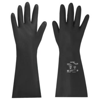 Перчатки латексные КЩС-1 ULTRA STRONG химически устойчивые, двухслойные, цвет чёрный, размер 8-8,5 (M), RABBITEX Expert, 609271 - Премиум Сервис