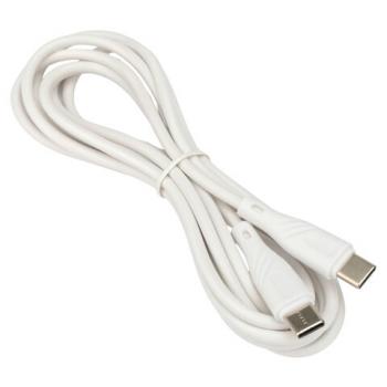 Кабель USB2.0 Type-C-Type-C, 2м, CABLEXPERT, 3А, 60Вт, PD/QC3.0, медь, белый, CCB-USB2-CMCMO1-2MW - Премиум Сервис