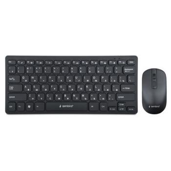 Набор беспроводной GEMBIRD KBS-9100, клавиатура 78кл, мышь 4кн, 1600 DPI, 2.4 ГГц, черный - Премиум Сервис